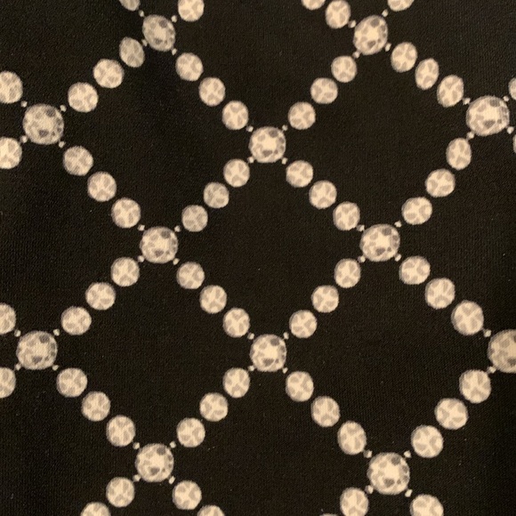 WHBM Long Sleeve Dress, Stretchy, Diamond Geo Print, Scoop Neck, Pop Over, NWOT - Picture 5 of 8